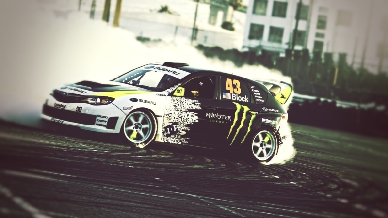 Subaru, Ken Block, 1080P, vehicle, drift, car