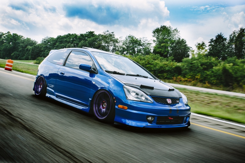 vehicle, Hatchback, blue cars, stanced, Stance, 5K, lowered, Honda, car, civic, Hatch