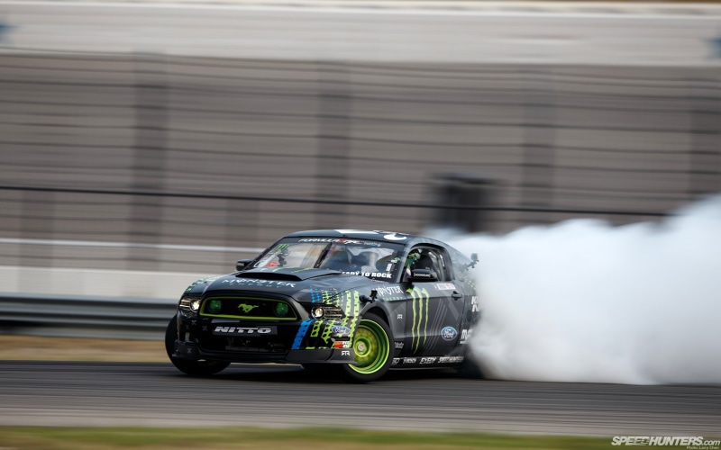 black, ford, 1080P, car, mustang, cars, smoke, drift, hd, green