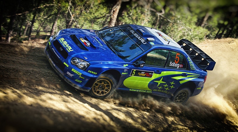 Subaru Impreza, blue, racing, transportation, sport, car, Subaru, selective focus, high angle view, nature, toy car, blue cars, day, Rally, mode of transportation