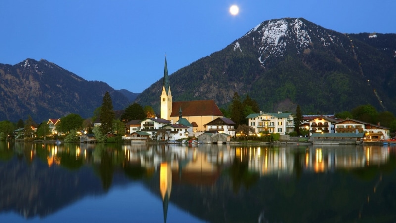 idyllic, 1080P, austria, built Structure, village, vacations, architecture, waterfront, buildings, switzerland, tranquil Scene, summer, outdoors, color