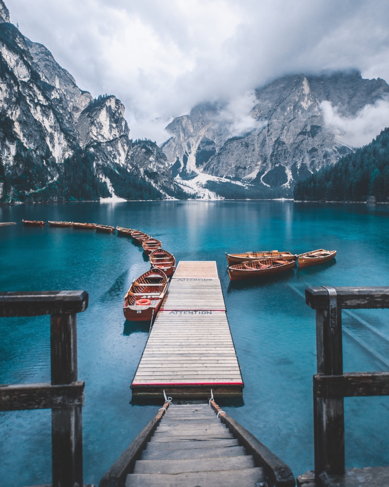 switzerland, idyllic, near, mountains, mist, blue, travel Destinations, austria, europe, tree, boat, wood - Material, dock, sky, pier, journey, italy, mountain Peak