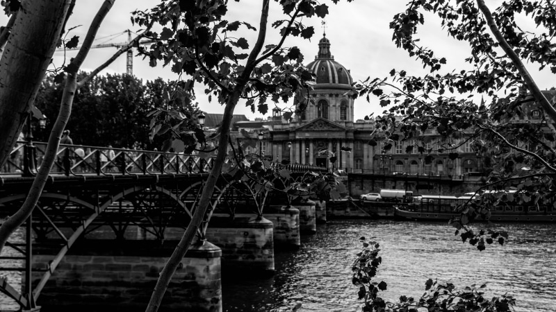 gray, outdoors, steel, white, bridge, building exterior, large group of people, architecture, travel destinations, pont des arts, group of people, landmark