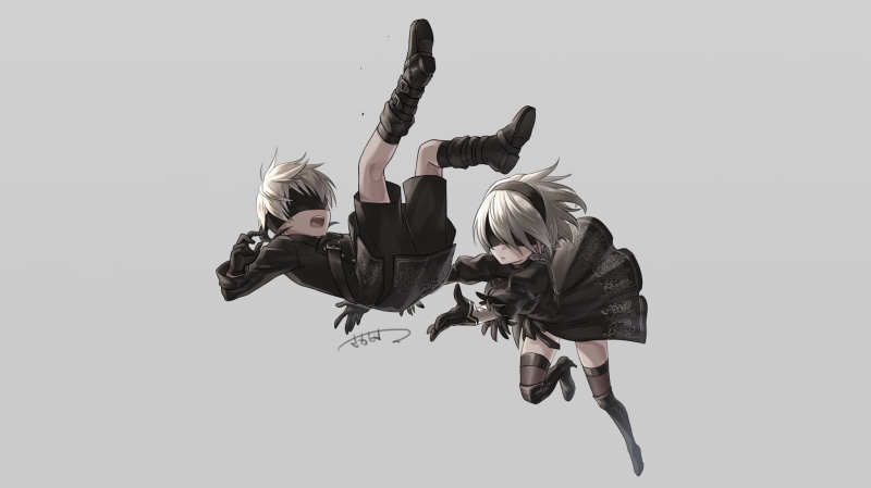 Nier: Automata, 2B (Nier: Automata), 1080P, 9S, NieR