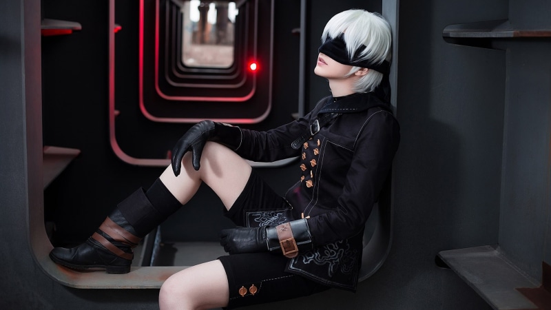 sensuality-sensual-sexy-woman-girl-art-nier, automata-yorha, 1080P, game, 9s-cosplay