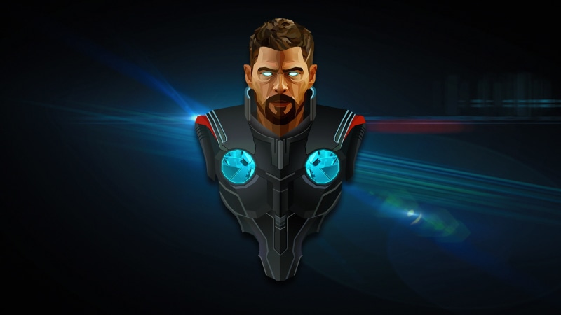 minimalism, behance, hd, thanos, artwork, minimalist, digital art, low poly, 2K, artist
