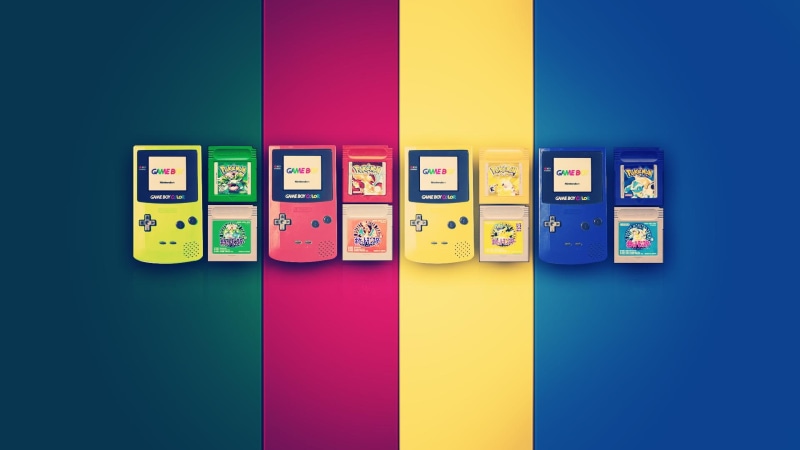 game boy color, video, 1080P, game, pokemon, boy, games, color, consoles, video games