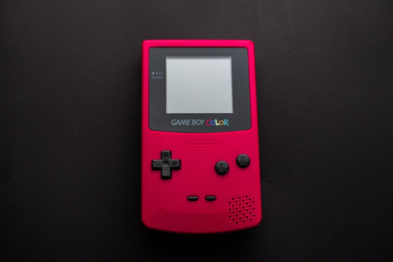 video game console, control, technology, close-up, black background, portable, electricity, game, power supply, console, boy, game boy, control panel, protection