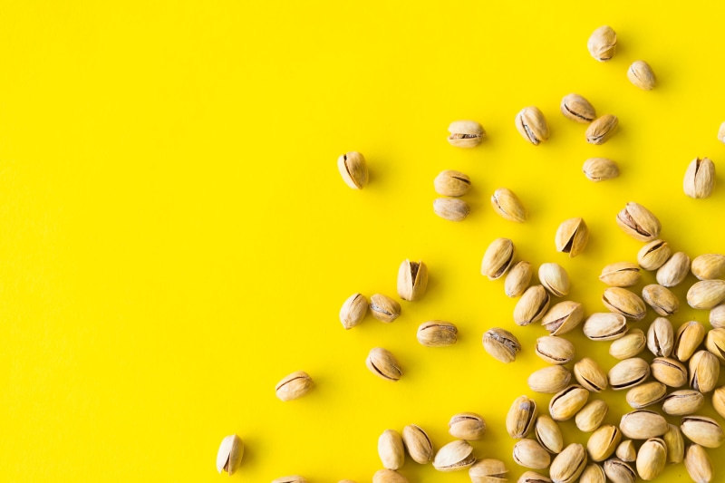 large group of objects, no people, directly above, abundance, hungry, room for text, raw food, still life, yellow, top, pasta, colored background, copy space