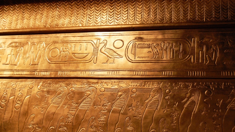Egypt, symbol, architecture, the past, textured, gold colored, craft, metal, tomb, full frame, hieroglyphs, cultures, ornate, ancient civilization, temple - Building
