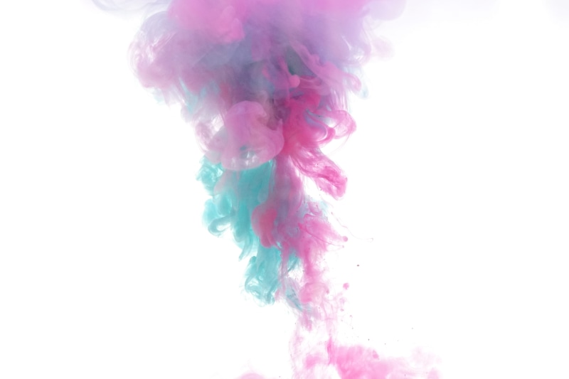 stain, blue, pink, nature, flow, pink color, copy space, ink, wave, indoors, watercolor, flowing, cut out, texture, motion, studio shot, 5K, color, smoke - physical structure