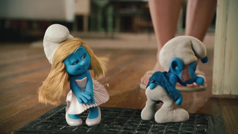 The Smurfs, movies, close-up, smurfs, offspring, two people, wood - material, women, indoors, girls, focus on foreground, 1080P, hairstyle, childhood