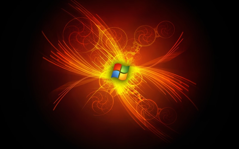 abstraction, windows, logo, 1080P, microsoft
