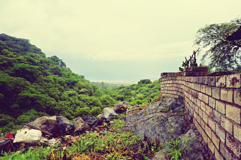 mountain, forest, natural, plant, green color, ismael nieto, ancient civilization, built structure, tranquility, 5K, landscape, tranquil scene, green