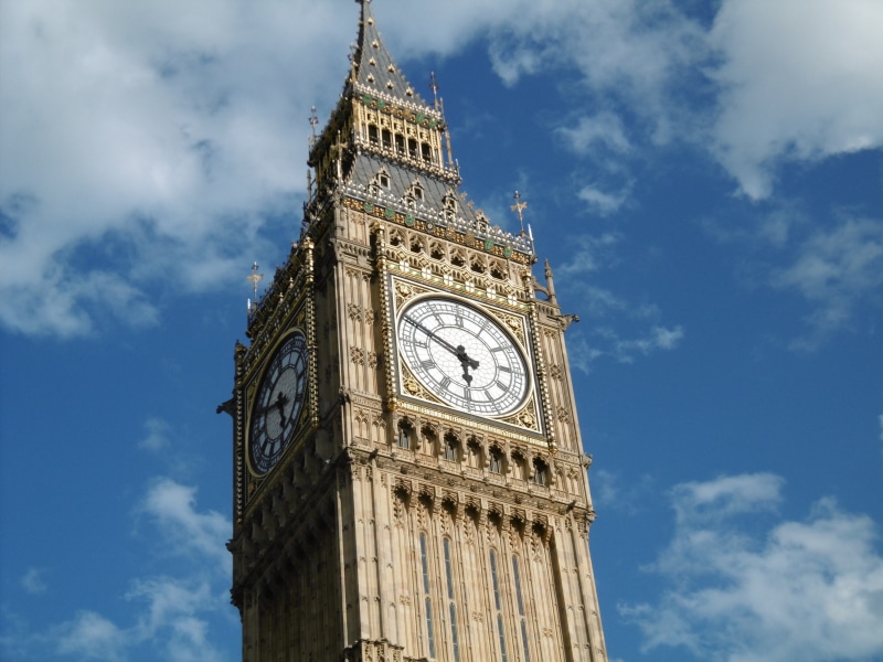 cloud - sky, building exterior, england, building, london, time, day, clock, no people, tall - high, sky, travel destinations, minute hand, tourism, tower