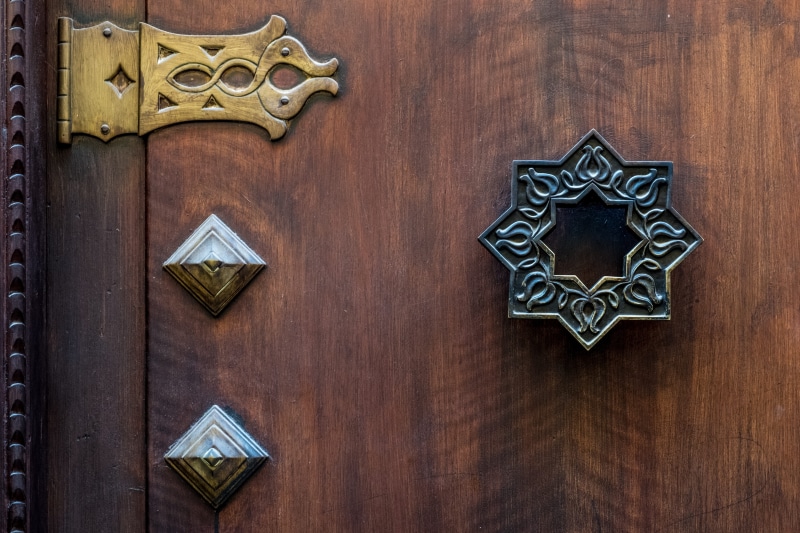 day, pattern, security, entrance, metal, wood - Material, old-fashioned, Hand, antique, cultures, noble, close-up, Door, indoors, backgrounds, ornate, reasons