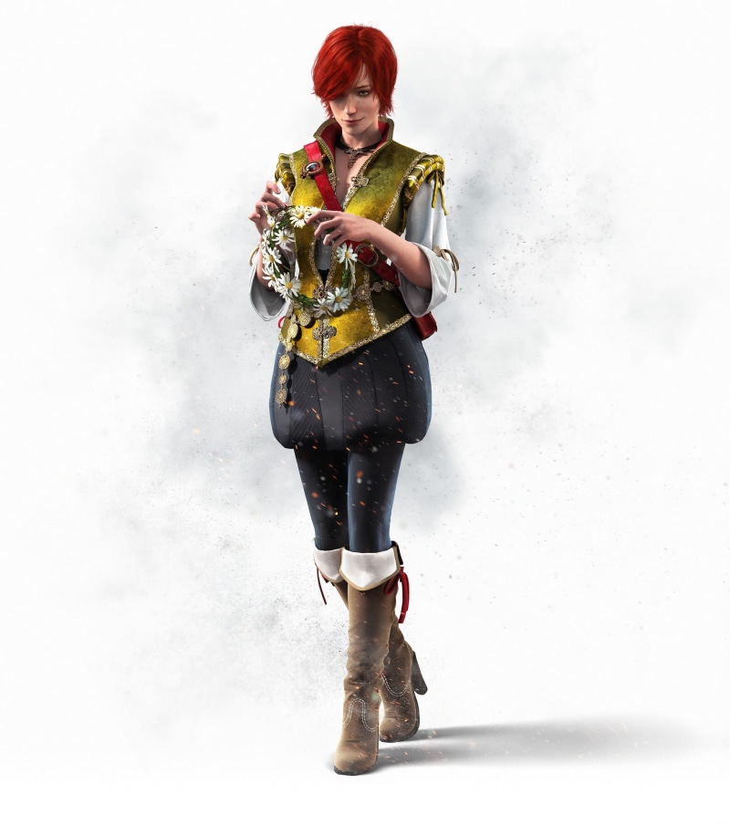 standing, caucasian Ethnicity, females, 2K, white background, fashion, beauty, redhead, people, The Witcher, beautiful, woman, musician, looking at camera