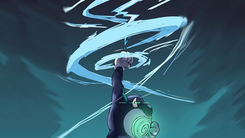 computer Graphic, curve, blue, technology, futuristic, representation, Pokémon, illustration, animal representation, day, communication, backgrounds, 1080P