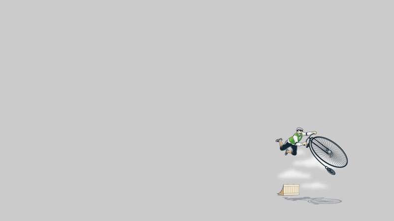 1080P, bike, simple, motion, riding, mid-air, man, cut out, activity, indoors, transportation, humor, minimalism, sport, clipart, threadless, penny, farthing
