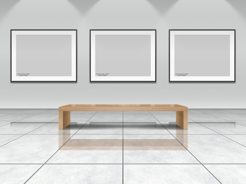 4K, template, art gallery