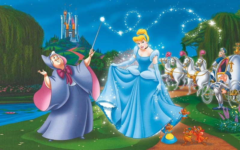 chariot, castle, hd, cinderella, 1080P, godmother, wand, fairy, magic, princess