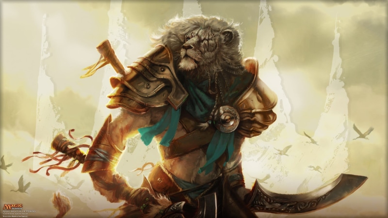  lion, representation, 1080P, belief, male likeness, creativity, art and craft, Magic: The Gathering, gathering, religion, human representation