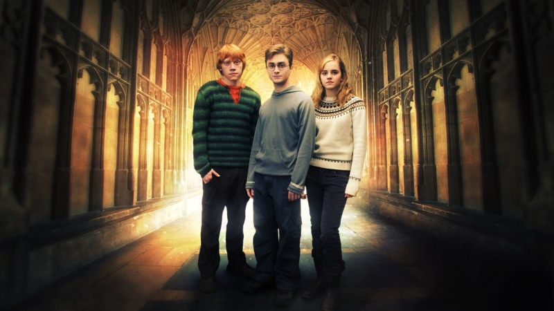 1080P, men, hermione, group Of People, young Couple, looking At Camera, Harry Potter, weasley, night, outdoors, young Adult, color Image, Ron Weasley