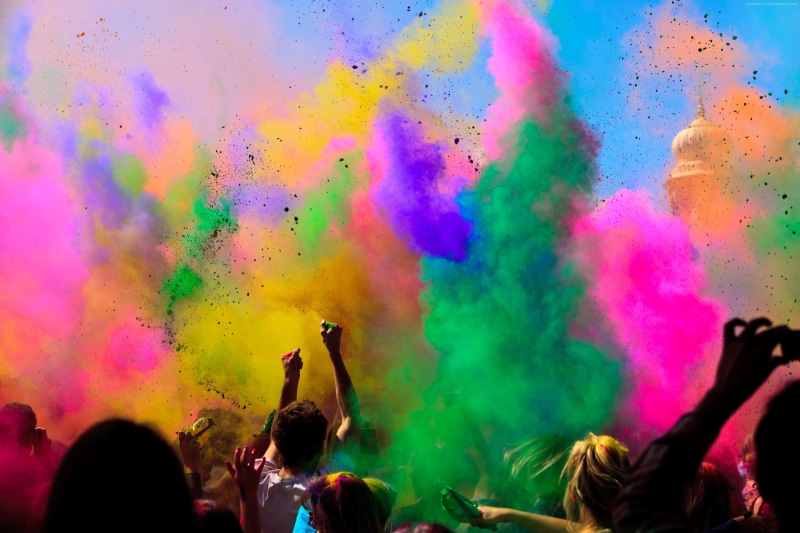 Holika, event, 2K, colored powder, life, Holi Festival Of Colours, new moon, Indian holiday, spring