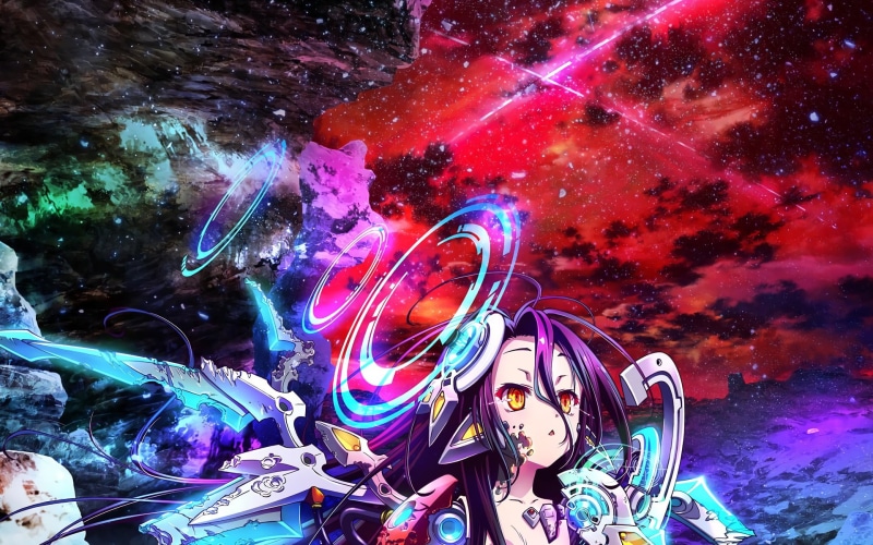 anime girls, kawai anime, night, futuristic, Shiro (No Game No Life), young women, women, enjoyment, arts culture and entertainment, real people, creativity