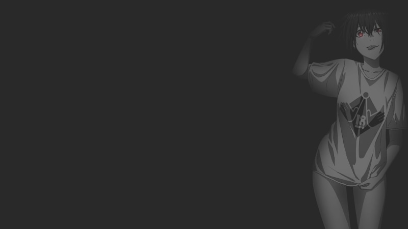 minimalism, monochrome, anime, illustration, 1080P, dark background, fan art, manga, anime girls