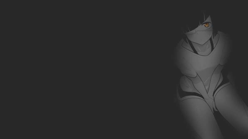 anime girls, Omoharu Nakanaka, monochrome, uniform, komi-san wa komyushou desu, manga, minimalism, lecca aisu, dark background, fan art, 1080P, texture
