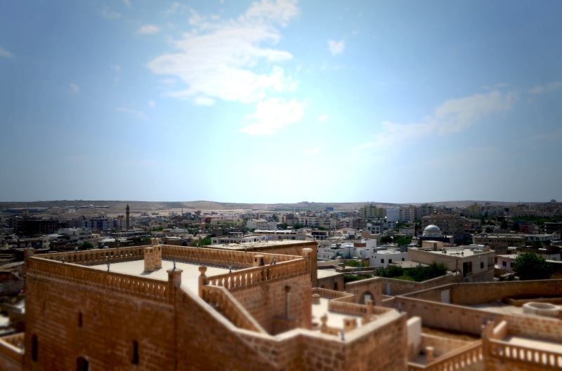 Midyat, town, photo, townscape, blue, Mardin, nature, high angle view, cityscape, building, building exterior, residential district, no people, 4K, roof