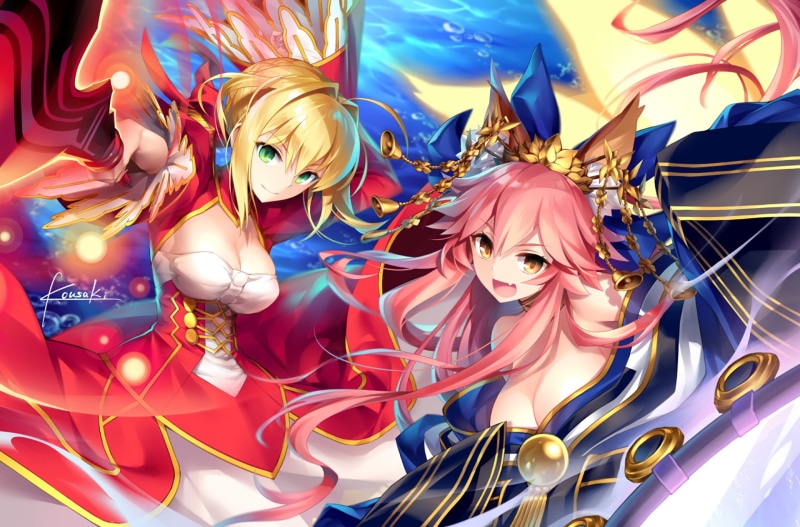 Red Saber, indoors, carousel, Fate Series, human representation, close-up, choice, carnival, amusement park ride, arts culture and entertainment, festival