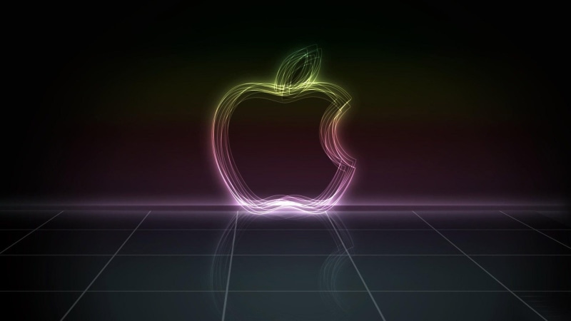 logo, computers, 1920x1080, apple, macintosh, neon, 1080P