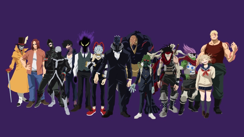 Dabi (Boku No Hero Academia), All For One (Boku No Hero Academia), Stain (Boku No Hero Academia), Kenji Hikiishi, Atsuhiro Sako, Moonfish (Boku No Hero Academia)