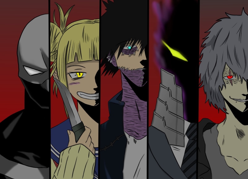 Dabi (Boku No Hero Academia), Kurogiri (Boku No Hero Academia), Tomura Shigaraki, Jin Bubaigawara, Anime, Himiko Toga, My Hero Academia, 1080P