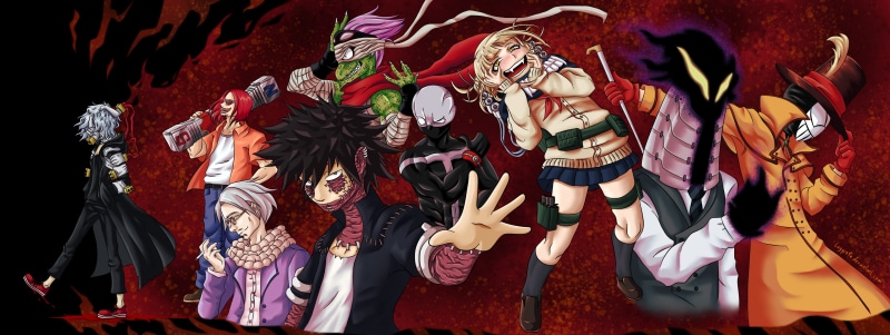 Kenji Hikiishi, Dabi (Boku No Hero Academia), Kurogiri (Boku No Hero Academia), Himiko Toga, Atsuhiro Sako, Giran (Boku No Hero Academia), My Hero Academia
