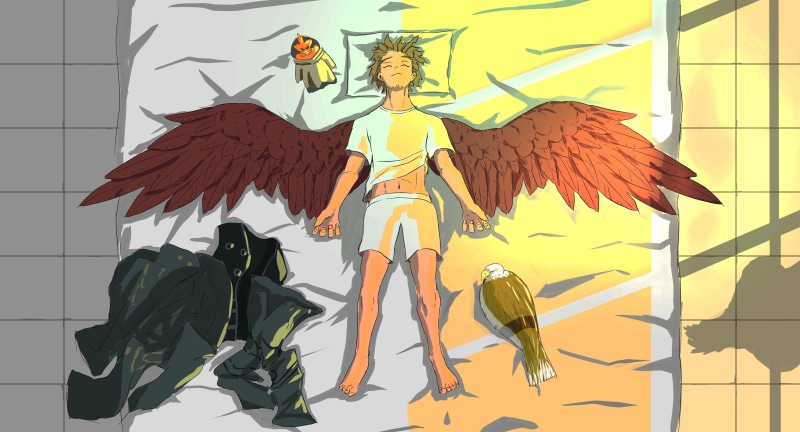 Hawks (Boku No Hero Academia), Anime, 4K, My Hero Academia