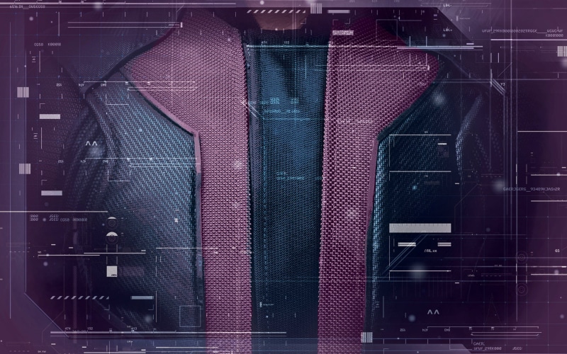 Costumes, Avengers: Age Of Ultron, Hawkeye, technology, purple Background, superhero, 2K, The Avengers, Interfaces, lines