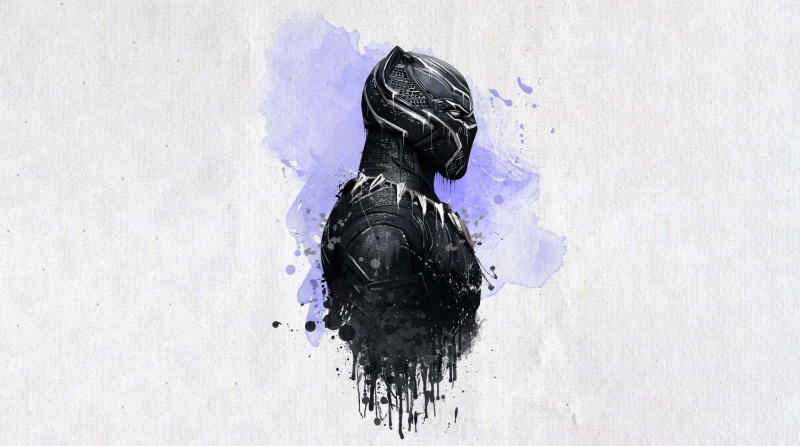 women, day, outdoors, lifestyles, creativity, Avengers: Infinity War, Black Panther (Marvel Comics), Marvel Comics, paint, one person, digital composite