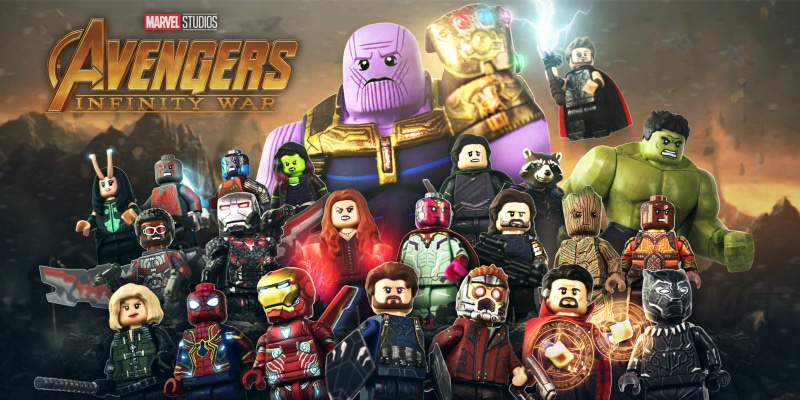 Loki, Groot, Star Lord, Falcon (Marvel Comics), Okoye (Marvel Comics), Lego, 4K, Hulk, Black Widow, Captain America, Nebula (Marvel Comics), Gamora, Mantis (Marvel Comics)