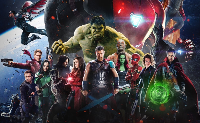 Falcon (Marvel Comics), Drax The Destroyer, Movie, Scarlet Witch, Black Widow, 1080P, Black Panther (Marvel Comics), Hulk, Avengers: Infinity War, Peter Quill