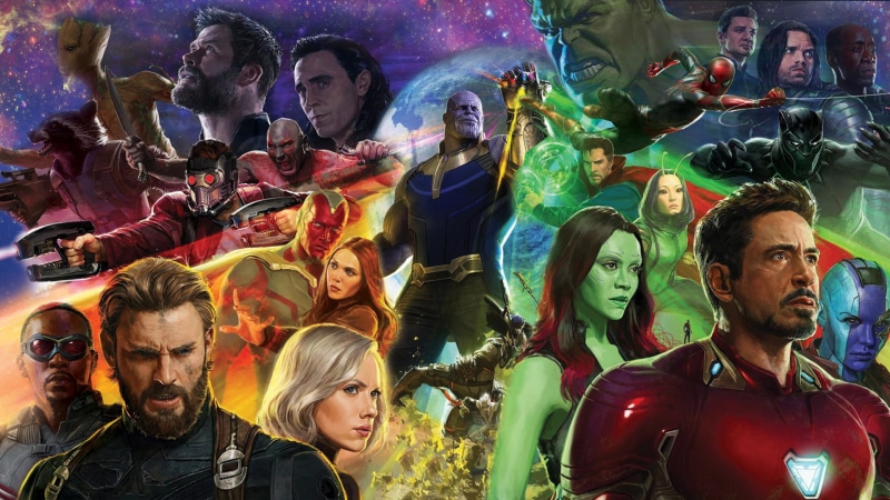 Zoe Saldana, Elizabeth Olsen, Thanos, Josh Brolin, Black Panther (Marvel Comics), Iron Spider, Tom Holland, Mantis (Marvel Comics), Infinity Gauntlet, Iron Man