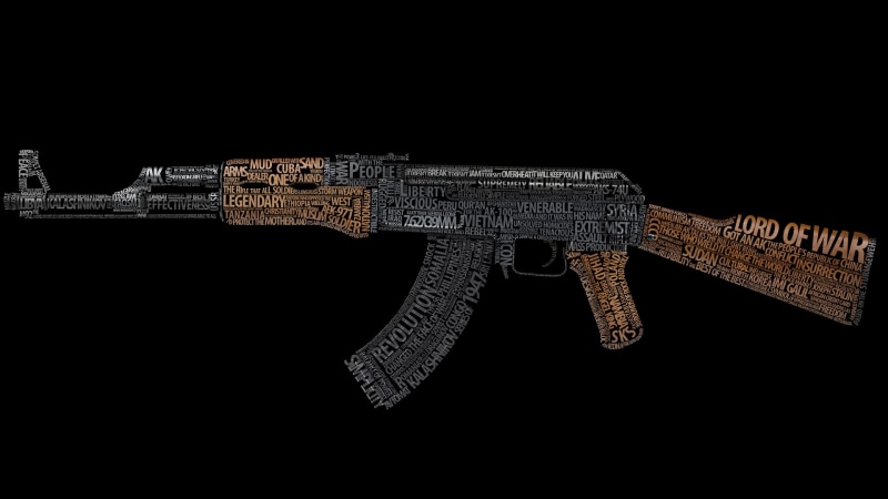 words, Kalash, lord of war, ak47, 1080P, machine