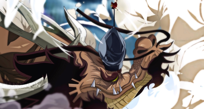 One Piece, Kaido (One Piece), Anime, 5K, Monkey D. Luffy
