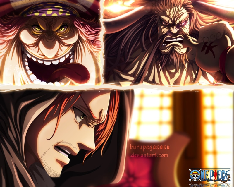 1080P, Shanks (One Piece), Charlotte Linlin, Kaido (One Piece), One Piece, Anime