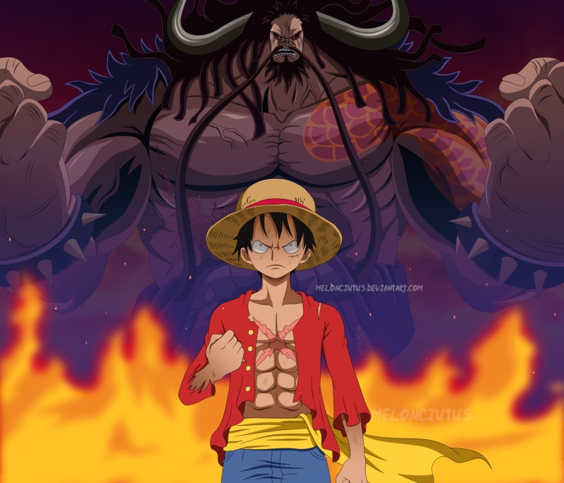 Monkey D. Luffy, 1080P, Kaido (One Piece), Anime, One Piece