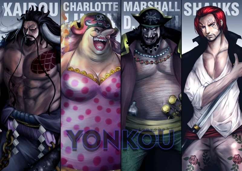 Marshall D. Teach, 1080P, Shanks (One Piece), Kaido (One Piece), Charlotte Linlin, Yonko (One Piece), One Piece