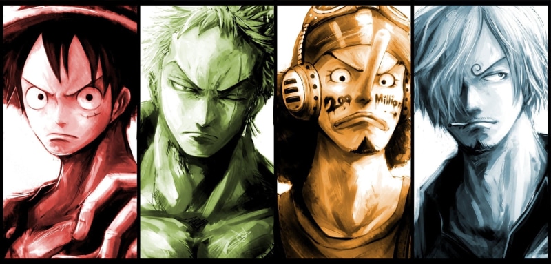 Usopp (One Piece), Monkey D. Luffy, Zoro Roronoa, Pirate, 1080P, Straw Hat, One Piece, Anime, Sanji (One Piece), Headphones