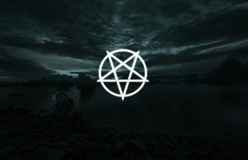 pentagram, Dark, landscape, 720P